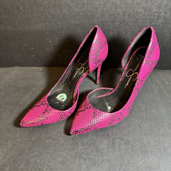 Jessica Simpson Pink High Heels Size 8.5 [Shoe 241] - Picture 1 of 5